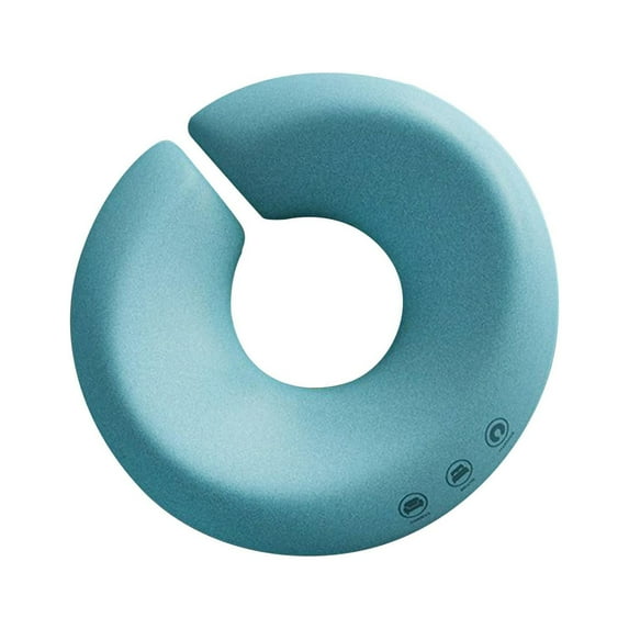 Wswqop SPA Massage Pillow Breathable Beauty Salon Pad U Shape Face Pillow Massage Table Memory Foam Blue