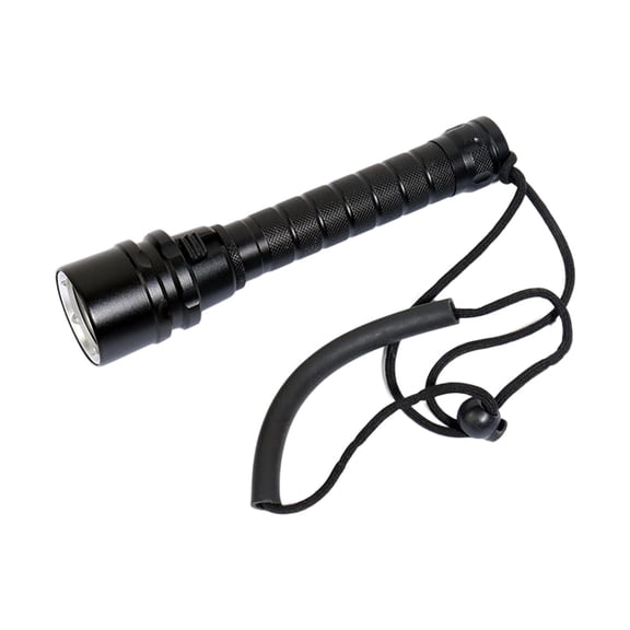 Wswqop Scuba Diving Flashlight Dive Torch Handheld 3 LEDs Torch Light Submarine Lights Night Diving Light Waterproof for under Water Cave at Night