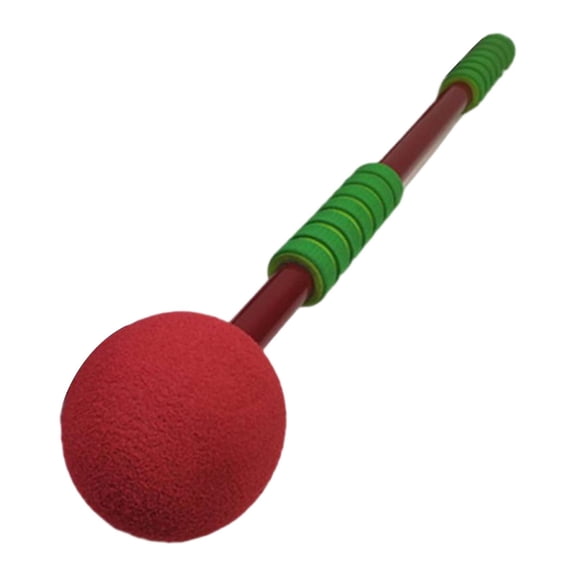 Wswqop Short Scoot Paddle Balance Board Paddle, Indoor Exercise Fun Handle, Sensory Training for Basement Homeschool Backyard Indoor Red