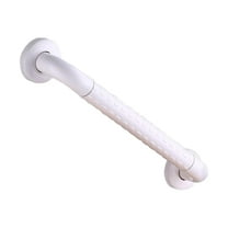 Wswqop Shower Grab Bar Anti Slip Wall Mounted Stainless Steel Assistant Handle Bathroom White length 6cm