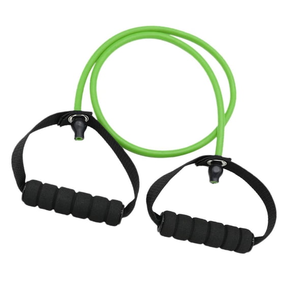Wswqop Strength Training Elastic Resistance Band Pilates Tube Rope Muscle Arm Legs Cord - Strengthen Core, Build Muscle, Lose Weight, Enhance Flexibility, T - Green