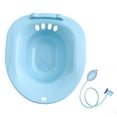 thumbnail image 1 of Wswqop Toilet Seat Sink Woman Sits Bath Deep Bowl Universal Bidet Hip Bath Avoid Squats blue, 1 of 8