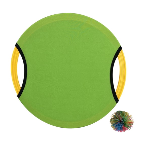 Wswqop Trampoline Paddle Ball Game Sensory Training Family Parent Child Bouncy Paddle & Green