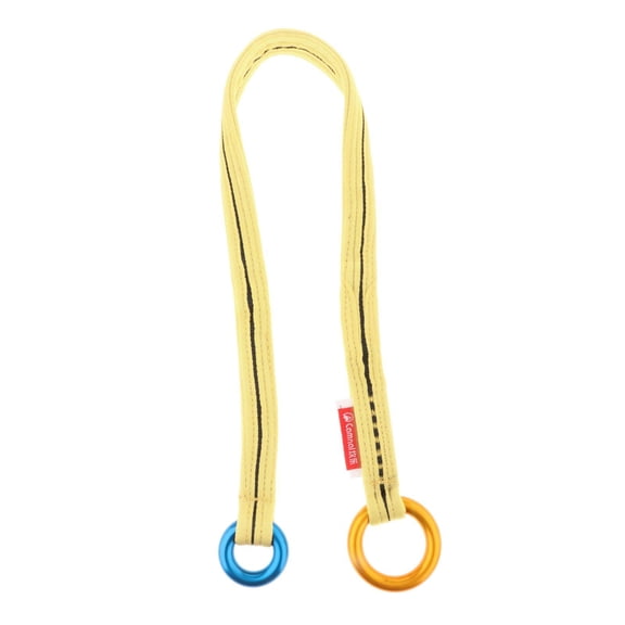 Wswqop Tree Arborist Friction Saver, Retrievable Anchor, Durable Climbing Rope And Camp Cambium Saver for Rock Climbing Hiking Camping Outdoor Exploring , Yellow 120cm