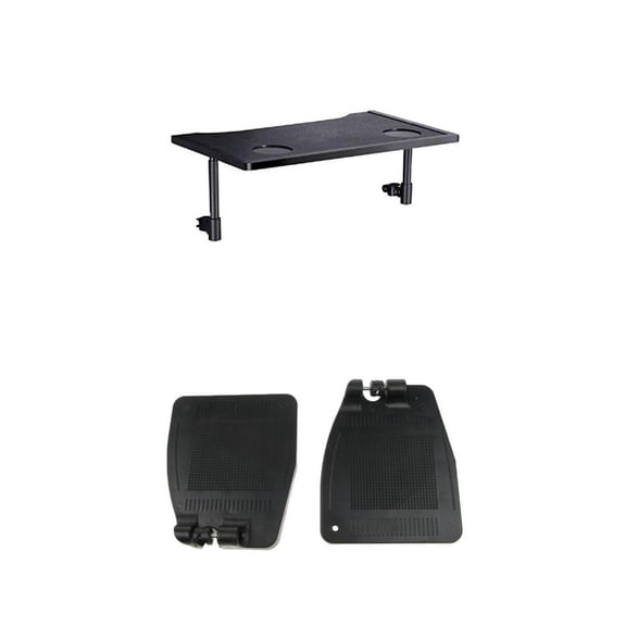 Wswqop Wheelchair Tray Table With Two Cup Holders For Disabled Eating Reading Rest and