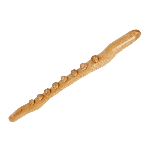 Wswqop Wooden Gua Sha Massage Tools Lymphatic Drainage Tool Massager for Neck Waist Beech