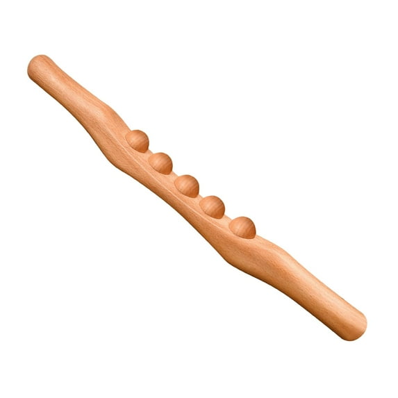Wswqop Wooden Guasha Scraping Stick Massage Tools Multi Functional Cellulite Reduction
