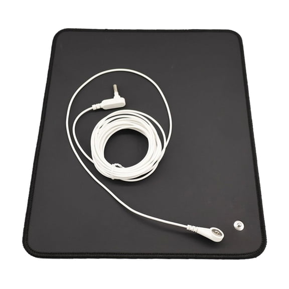 Wswqop Yoga Grounding Mat Grounding Mouse Pad with 15ft/4.6M Grounding Cord Anti-slip 60x90cm