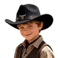 thumbnail image 1 of Wsysadlol Baby Boy Clothes Kids Western Style Cowboy Sun Hat Adjustable Size Outdoor Hat Lightweight Fashion Headwear For Boys And Girls, 1 of 4