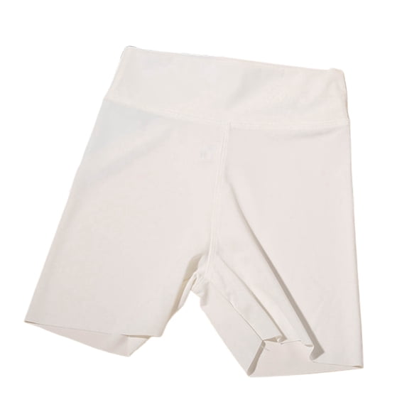 Wsysadlol High Waist Stretchy Kids Short Leggings Elastic Comfort Base Layer Bottoms For Daily Matching White