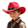 thumbnail image 1 of Wsysadlol Kids Kids Western Style Cowboy Sun Hat Adjustable Size Outdoor Hat Lightweight Fashion Headwear For Boys And Girls, 1 of 4
