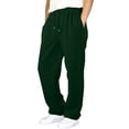 thumbnail image 1 of Wsysadlol Older Kids Wide Leg Casual Sweatpants Stretchy Elastic Waist Joggers With Drawstring Loose Fit Long Trousers For Spring Summer Outdoor Activities Green, 1 of 7