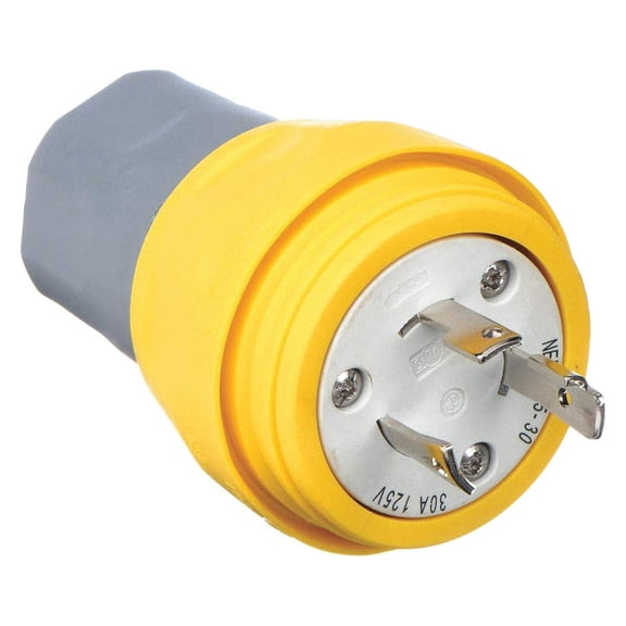 Wt Plug, L5-30P, 30A, 125Vac, Yellow CA2