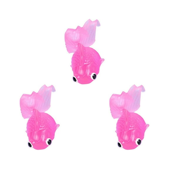 WtZbdo Artificial Aquarium Fishes Plastic Fish Realistic Artificial Moving Floating Colorful Goldfish Fake Fish Decoration Ornament for Aquarium Fish Tank