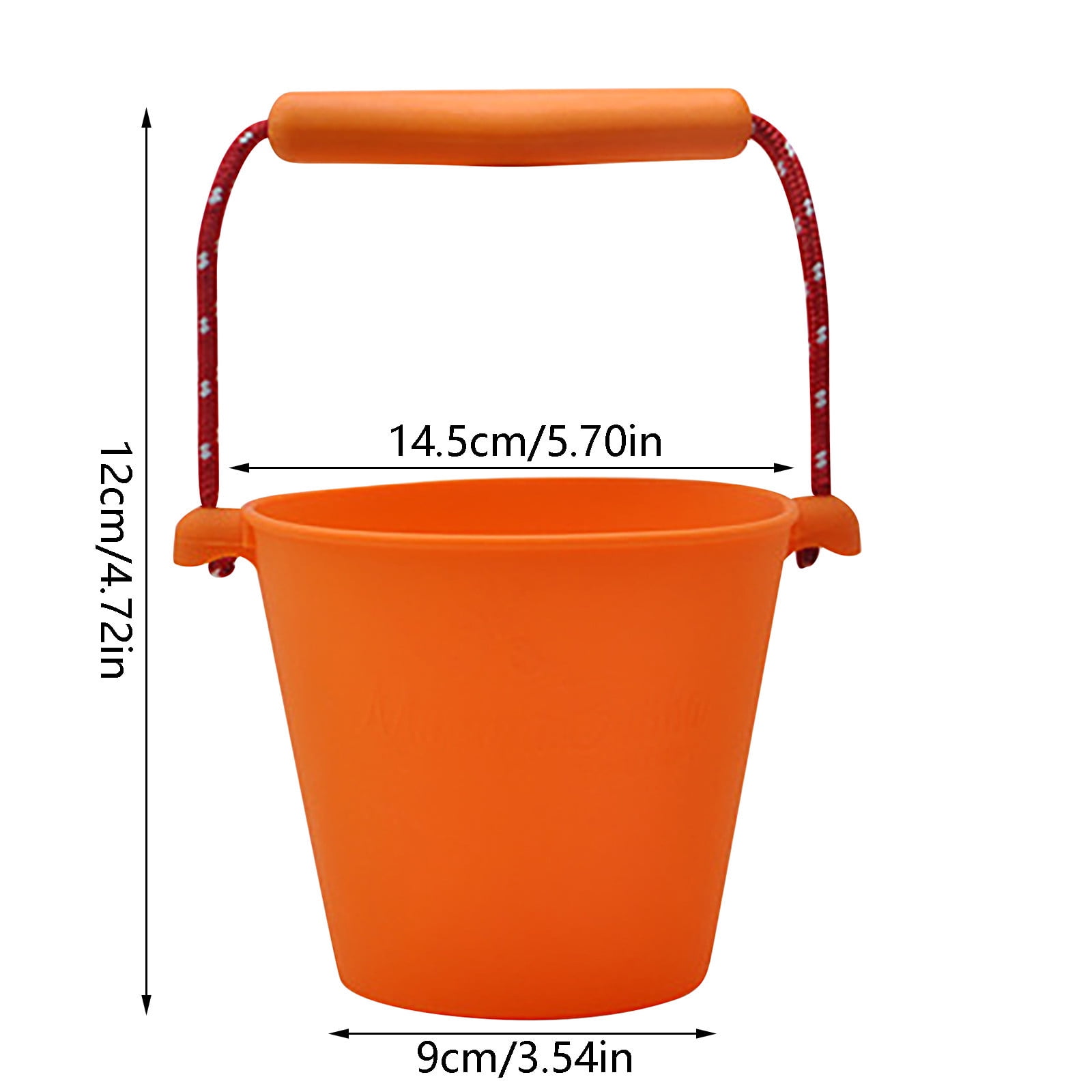 WtZbdo Foldable Beach Bucket, Kids Beach Bucket Silicone Fodable Beach