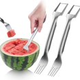 thumbnail image 1 of Wtermelon Cutter Slicer Cut Watermelon Into Cubes Knife Melon Baller for Kitchen Gadgets Useful Cool Tool, 1 of 12