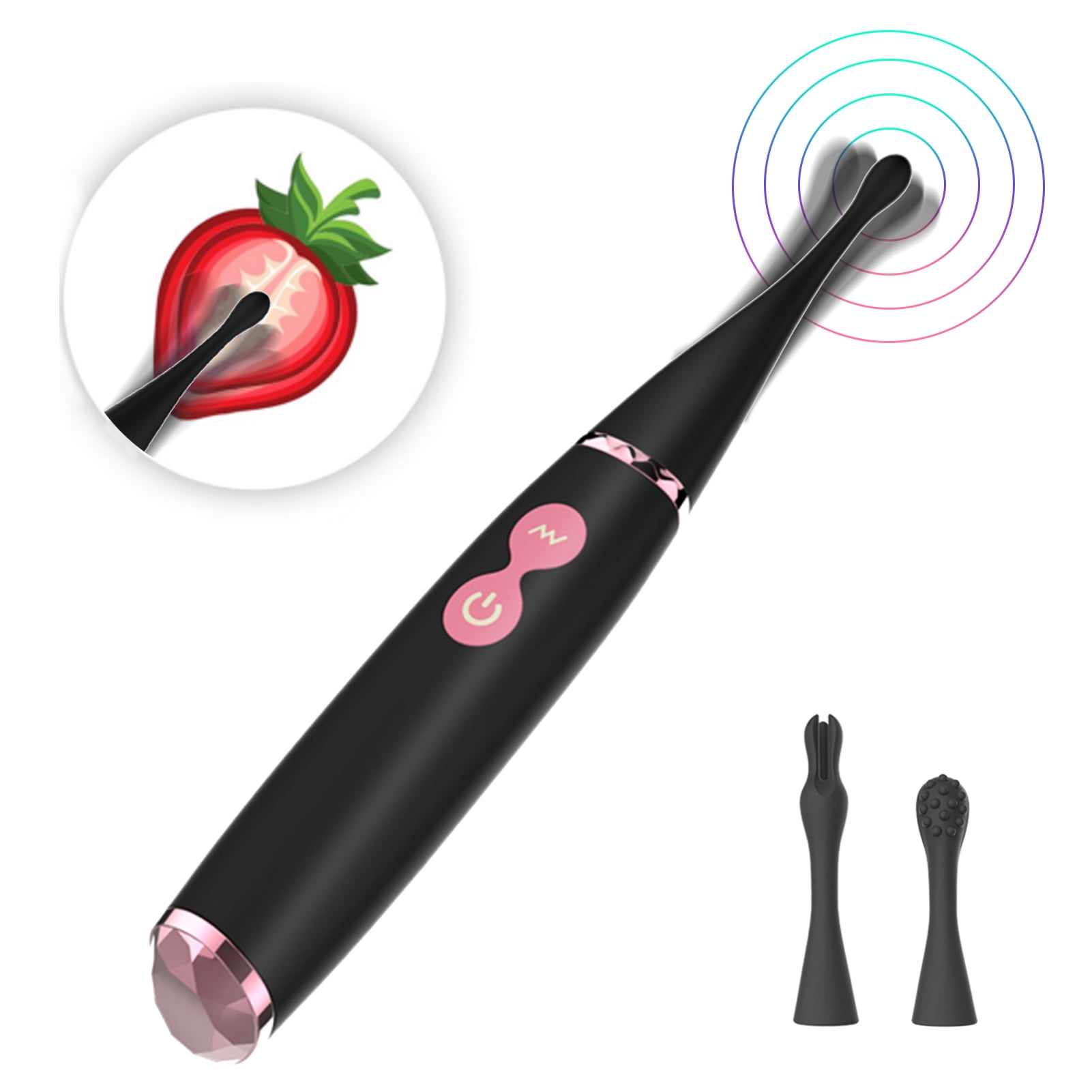 Wtoyu G-Spot Vibrators, 2-in-1 High Frequency Clit Vibrator with Whirling Vibration, Waterproof Discreet Adult Sex Toys for Women