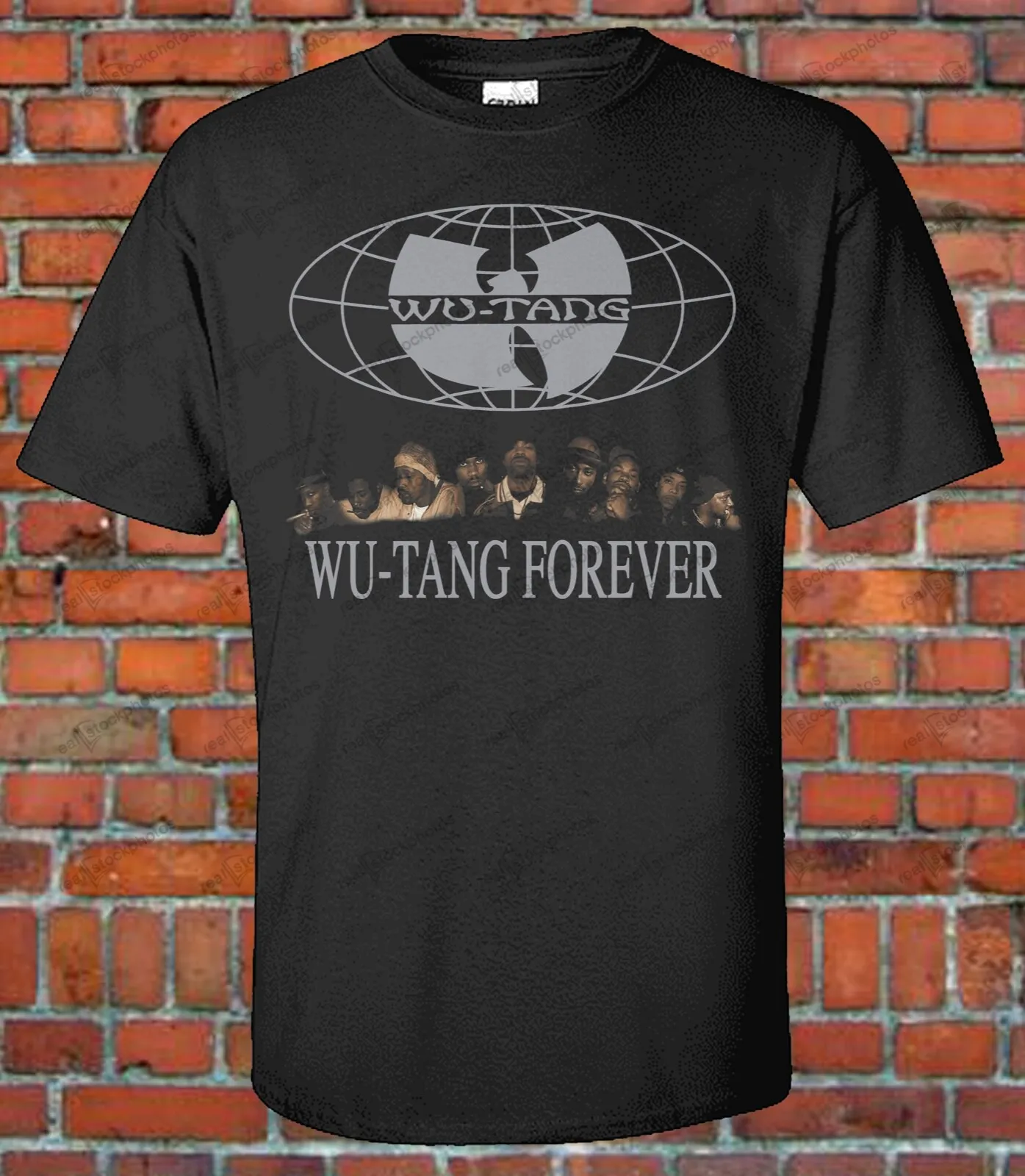Wu Tang Clan Forever Album Cover Tee RZA GZA ODB Method Man Ghostface
