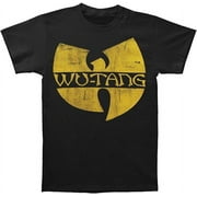 Wu Tang Clan Men's Classic Yellow Logo T-Shirt Large Black