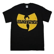 Wu Tang Clan Men's Classic Yellow Logo T-shirt X-Large Black