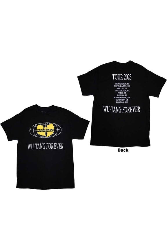 Wu-Tang Clan Unisex T-Shirt: Tour '23 Wu-Tang Forever (Back Print & Ex-Tour)