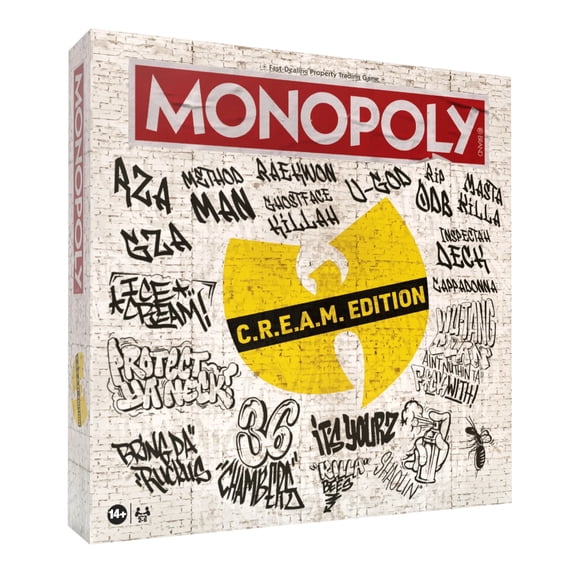 Monopoly: Wu-Tang Clan, Features Exclusive Tour Poster Art, Buy & Sell Legendary Tour Stops, Collectible Tokens Include Wu-Tang Symbol, Killer Bee, Nunchucks & More, Officially Licensed Board Game