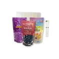 thumbnail image 1 of WuFuYuan Boba Tapioca Pearls 3-Pack Variety (Black, Color, Taro) with 50 Wide Straws plus Calendar Storage Bag Clip, 1 of 11