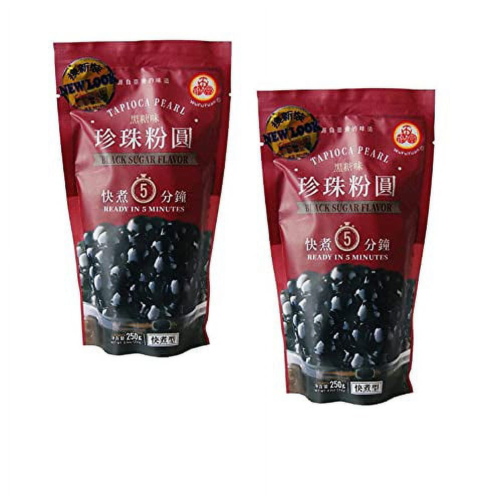 WuFuYuan Tapioca Pearl Black 8.8 Oz / 250 G (Pack of 2)