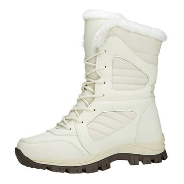 WuKongZK Elegant Boots Women's Boots Non Slip Boots Fuzzy Winter Boots Snow Boots Women Fall Boots Ziitop Womens Snow Boot Lace Up Warm Shoes Outdoor No Slip Boots
