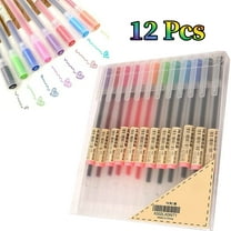 WuPing 0.5mm Fine Point Gel Ink Pen Colored Ink Pens for Office Stationery Supply 12 Pack