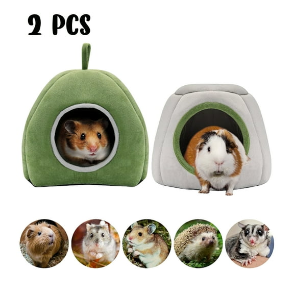 WuPing 2 Pcs Guinea Pig Bed Set, Washable Cage Accessories, Suitable for Guinea Pigs, Chinchillas, Hamsters, Hedgehogs