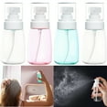thumbnail image 1 of WuPing 4 Pcs Fine Mist Spray Bottle 2oz Empty Bottles Refillable Plastic Travel Containers for Lotion, Liquid Soap, Shower, 1 of 9