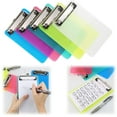 thumbnail image 1 of WuPing 5 Pack Plastic Multicolor Clipboards Pocket Form Holders Clip Boards 4.7x7.3 Inch A6 Clipboards, Office Supplies, 1 of 9