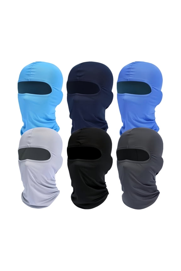 6 Pack Balaclava Ski Face Mask, Cooling Neck Gaiter Full Face Cover Hood Shiesty Mask for Men Women
