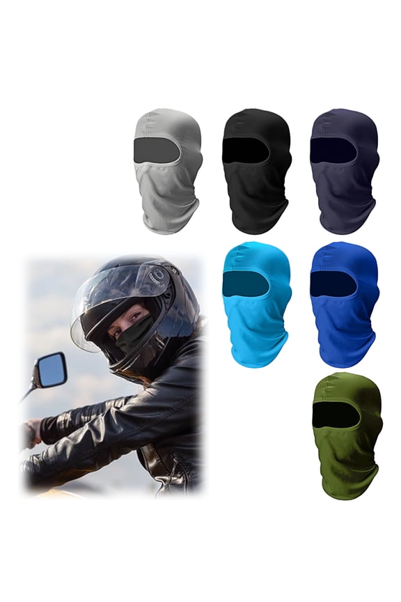 6 Pack Sport Balaclavas, Ski Face Mask, Neck Gaiter Full Head Mask Face Cover, 6-Color Combination