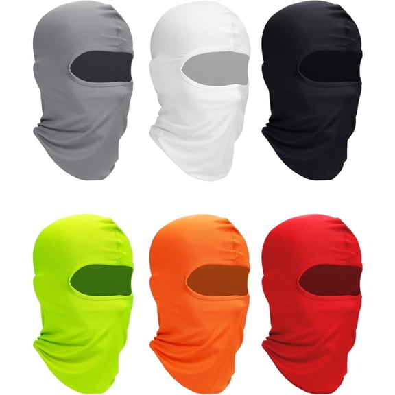 WuPing 6 Pcs Ski Mask Cover Balaclava Full Face Mask, Winter Windproof Balaclava for Men Women