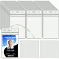 thumbnail image 1 of WuPing 60 Pcs ID Card Holders with PVC Transparent Lanyard, Card Holder, Work ID Card Sleeve, 1 of 9