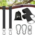 thumbnail image 1 of WuPing Tree Swing Hanging Straps Kit Swing Rope and Hooks Swing Set Accessories 3FT/15FT Heavy Duty Holds Extra Long Adjustable Tree Swing Straps, 1 of 7