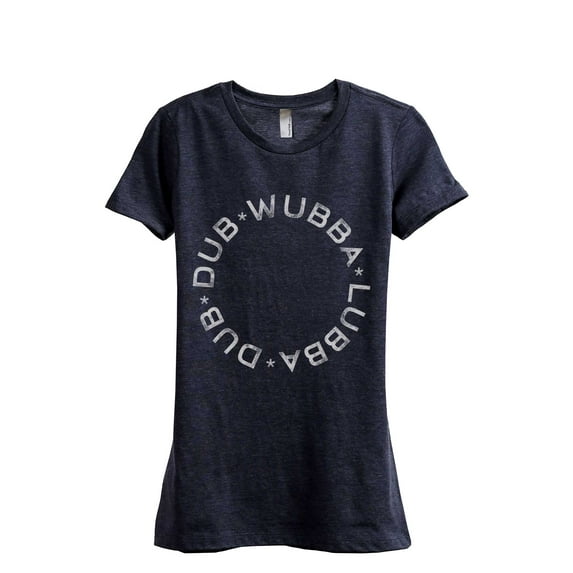 Wubba Lubba Dub Dub Women's Fashion Relaxed T-Shirt Tee Heather Navy 2X-Large