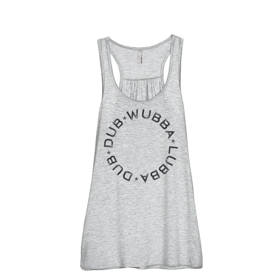 Wubba Lubba Dub Dub Women's Fashion Sleeveless Flowy Racerback Tank Top Sport Grey 2X-Large