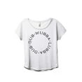 thumbnail image 1 of Wubba Lubba Dub Dub Women's Fashion Slouchy Dolman T-Shirt Tee Heather White Medium, 1 of 4