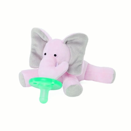 WubbaNub Infant Plush Toy Pacifier - Pink Elephant