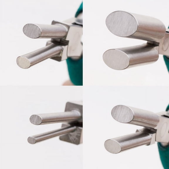 Wubbers Oval Mandrel Pliers - 4 Plier Set with Block