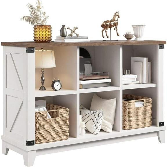 Wubio 6 Cube Storage Organizer and Shelf, Cube Storage Shelf,White Bookshelf with Storage for Bedroom and Home Office