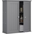 thumbnail image 1 of Wubio Bathroom Wall Cabinet, Bathroom Cabinet Wall Mount, Over Toilet Space Saver Storage Cabinets Wall Mounted, Wood Medicine Cabinets with Doors, Grey, 1 of 9
