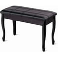thumbnail image 1 of Wubio Duet Piano Bench with Storage, Keyboard Bench with Padded Cushion, Solid Wood Legs, Storage Compartment for Music Books, Comfortable PU Leather Piano Stool, 360 LBS Load Capacity, 1 of 7