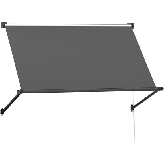 Wubio Manual Outdoor Retractable Awnings for Door Entrance, Sun Shade Canopy for Porch,40"x80"