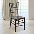 thumbnail image 1 of Wubio Pewter Resin Stacking Chiavari Chair 18.5"D x 15.75"W x 36.5"H-Mahogany, 1 of 11
