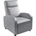 thumbnail image 1 of Wubio Recliner Chair, Recliner Sofa for Adults, Recliners Home Theater Seating with Lumbar Support, Reclining Sofa Chair for Living Room (Leather, Grey), 1 of 10