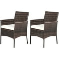 thumbnail image 1 of Wubio Set of 2 Patio Dining Chairs Outdoor PE Wicker Chairs with Soft Cushions, All-Weather Rattan Chairs for Garden Backyard Lawn Poolside Balcony, 1 of 7